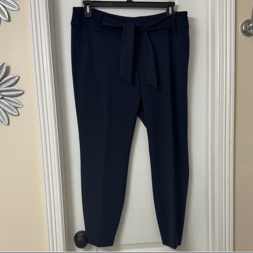 SOHO Apparel Navy Blue Dress Pants Pull On Stretch Size PXL